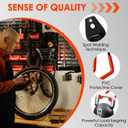 Garage Organization Hooks, 6 Pack Medium Wall Hooks&2 Straps for Hanging, Heavy Duty Storage with Anti-Slip Coating, Utility Hangers for Bike, Ladder, Broom, Garden Tools, Shed, Bulk Items, Ropes etc.