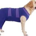 Lelepet Dog Surgery Recovery Suit for Rear Legs, Soft Dog Pants to Prevent Licking, Adjustable Long Sleeve Pet Onesie Pajamas for Dogs, Cone Alternative Leg Sleeve Bodysuit for Dogs After Spay/Neuter, Size: 3XL