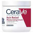 CeraVe Moisturizing Cream for Itch Relief, Anti Itch Cream with Pramoxine Hydrochloride, Relieves Itchy with Minor Skin Irritations, Sunburn Relief, Bug Bites, Fragrance Free, 16 Ounces