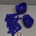 MEEZY 50 Set Baseball Helmet Ice Cream Bowls with 25 Mini Dessert Cups and 25 Spoons, 8oz Reusable Baseball Cap Snack Dessert Cup Bowls Baseball Party Favors for Kids Sports Birthday Party Supplies (Blue)