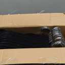 ZOBER Black Velvet Hangers 50 Pack - Clothes Hangers, Coat Hanger for Pants & Dress Clothes - Non Slip w/ 360 Degree Swivel, Holds up to 10 lbs - Strong Felt Hanger for Clothing