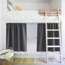 PONY DANCE Grey Short Window Curtains for Kitchen 36 inch Long, 2 Panels Set Half Window Drapes for Bedroom Basement, Blackout Small Curtains for Travel Trailers, Width 42 x Length 36 inches