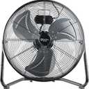 Comfort Zone 20-Inch High-Velocity Industrial Floor Fan, Heavy-Duty 3-Speed Metal Shop Fan with 180° Adjustable Tilt & Carry Handle, Quiet Vibration-Free Cooling for Garage, Workshop, & Home