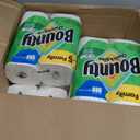 Bounty Paper Towels Quick Size, White, 16 Family Rolls = 40 Regular Rolls (16 Rolls (107 Sheets each))