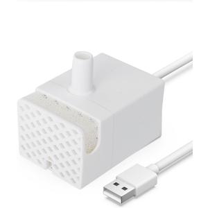 Oneisall Replacement Pump for PWF-002-B, Replacement Pump for Dog Water Fountain with Light, Water Fountain for Cats Inside Ultra Quiet Water Pump with 4.9 ft Power Cable