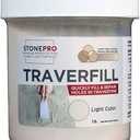 Stone Pro Traverfill - The Ultimate Travertine Hole Repair Solution (1 Pound Light) KIT