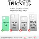 LAMEEKU Compatible with iPhone 16 Wallet Case with Card Holder, 360Rotation Ring Kickstand, RFID Blocking Leather Protective Case for iPhone 16 6.1'' Black