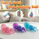 Squishy Slow Rising Glitter, GlitteDoll Squishies Stress , quishy Sensory Fidget, Fidgets Malt Sugar Squishy Relief Fidget Sensory for Anxiety Stress 3PCS