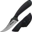 Tactical Everyday Carry Pocket Knife Fixed Blade Knife EDC Hunting for Camping, Hiking, Hunting, Wilderness survival with Nylon Bag (Black handle)