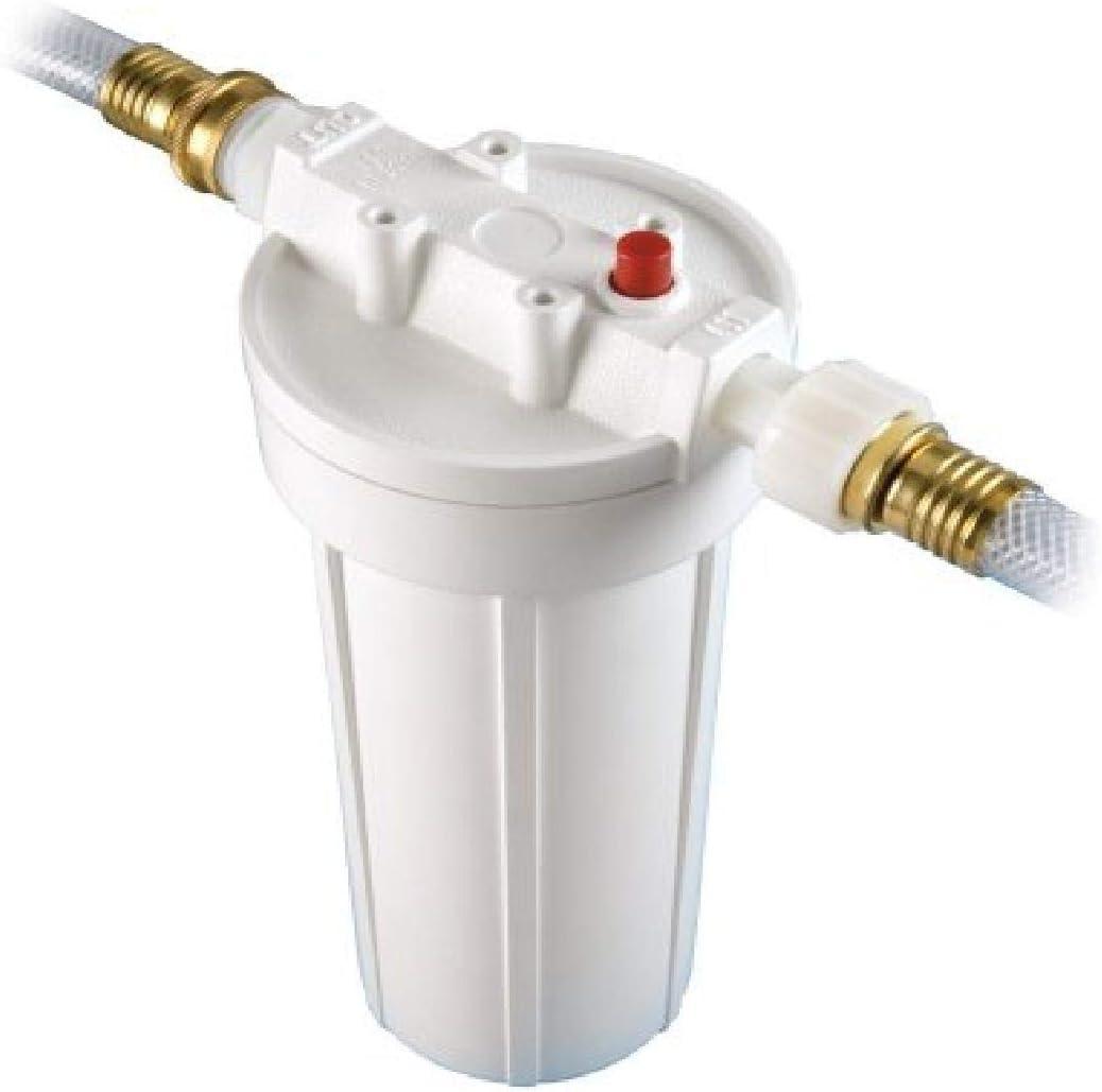 Culligan RVF-10 External RV Water Filter System Hose Connector Kit, D-15 Replacement Cartridge Included Reduces Chlorine Taste & Odor for Cleaner RV Water, 250 Gal
