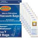 EnviroCare 859-9 Type Y Vacuum Bag Replacement for Hoover WindTunnel Uprights and Hoover Vacuums, 9 Pack