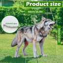 Qualirey Coyote Decoy for Geese Deterrent 27.5 x 26 Inch Fake Predator Hunting Decoy 2D Coyote Repellent Devices to Scare Goose Deer Keep Away Small Animals