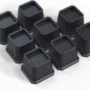 Bed Risers 3 Inch Heavy Duty, Furniture Risers for Bed Frame, Couch, Desk, Chair, Lifts Up to 1,500 lb, Set of 8, Black (3 Inch(Basic), Black(8 Pack))