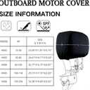 Boat Marine Outboard Engine Cover for Mercury Yamaha Honda 100 115 150 HP Heavy Duty Hood Motor Cowling Lightweight Protector