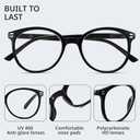 GIBLOGO Reading Glasses for Women/Men Eye Glasses Blue Light Reading Glasses Cheaters Eyeglasses (A1 3 Pack Black)