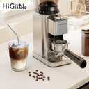 HIGIINC Iced Coffee Cups with Lids 4 Pcs, 13 OZ Glass Cups with Lids and Straws, Reusable Ribbed Glasses Drinking Set, Clear Cute Aesthetic Glass Tumbler for Home Kitchen Office Travel, Small