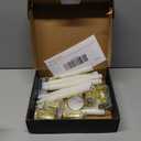 Verdenu 14 Pack Christmas Window Candles with Timer Remote, Battery Operated LED Candles with Holder/Suction Cups, Gold