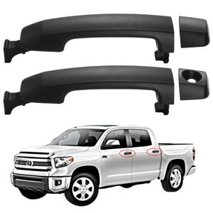 Lcyolada 2 Pcs Exterior Door Handles for 2007-2019 Toyota Tundra CrewMax Cab Pickup & 2008-2016 Toyota Sequoia SUV, Replaces 69210-0C030-C0, 69217-0C060-C0, 69217-0C050-C0