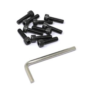 iexcell 10 Pcs M8 x 30mm Thread Pitch 1.25 mm Alloy Steel 12.9 Grade Hex Socket Head Cap Screws Bolts Kit, Black Oxide Finish
