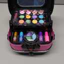 Hollyhi 58 Pcs Kids Makeup Kit for Girl, Princess Toys Real Washable Cosmetic Set with Mirror, Kids Makeup Sets for Girls, Play Make Up Birthday Gifts for 3 4 5 6 7 8 9 10 11 12 Years Old Kid (Rose)