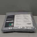 LuxClub 4 PC Full Size Sheet Set Deep Pockets 18" Wrinkle Free Cooling Sheets Machine Washable Hotel Bedding Silky Soft - Light Grey Full