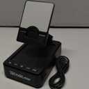 TechGlow Foldable Cellphone Stand with Bluetooth Speaker and Charging Function Birthday Gifts for Men Women Mother Father Boy Girl Teens Cool Tech Gadgets (Black)