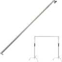 Pro Stainless Steel Telescopic Backdrop Crossbar Max Length 10 ft/3m Adjustable Background Support Cross Arm, Backdrop Pole for C Stand