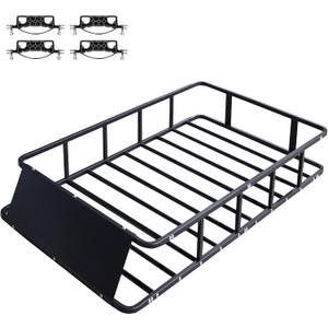 64"x39"x8" Universal Heavy Duty Roof Cargo Rack Anti-Rust Top Luggage Rack