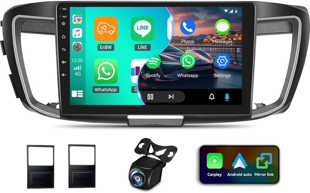 UNITOPSCI 2G+32G for Honda Accord 9th Gen 2.0L 2013-2018 Radio Android Car Stereo Wireless CarPlay Android Auto Mirror Link 10.1 Inch Touchscreen WiFi,/GPS Navigation, Bluetooth/FM, Backup Camera/SWC