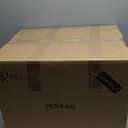 IRIS USA Cat Litter Box, Large Top Entry with Litter Catching Lid and Scoop, Dog Proof, Cat Box Enclosure, Beige/White