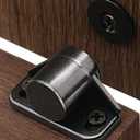 Magnetic Door Catch, Neodymium Magnetic Closures for Cabinets - Gun Metal (2 Pack)