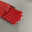 14 Pack Tall Red Taper Candles - 10 Inch Red Dripless, Unscented Dinner Candle - Paraffin Wax with Cotton Wicks - 8 Hour Burn Time.