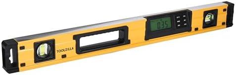 TOOLZILLA Elite 24-Inch Smart Digital Level - IP54 Rated for Dust and Water Resistance - Precision Torpedo Level Measurement Tool - Durable, Shock-Resistant Build with Extended Battery Life