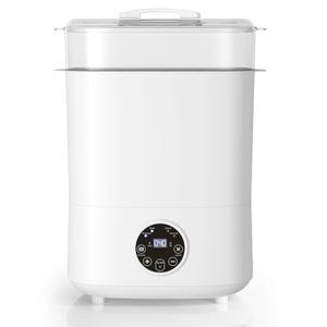 Fisca Baby Bottle Sterilizer and Dryer, 5-in-1 Large Capacity Bottle Sanitizer and Dryer, 2 Layers Compact Baby Bottle Electric Steam Sterilizer and Dryer for Baby Bottles, Pacifiers, Pump Parts