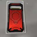 TONGATE for Pixel 10 Pro XL Case with 360 Spin Magnetic Stand, Compatible with MagSafe, Privacy Screen Protector, Military Grade Protection Case for Google Pixel 10 Pro XL, Red