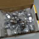 Dynofit 12mmx1.5 Stock Lug Nuts Compatible with Ford Lincoln,for 2006-2019 Fusion,2001-2019 Escape,2012-2018Focus,One-Piece Style OEM Wheel Nuts Replace for MKC MKZ Factory Nut, Work on AL/Steel Rim (Silver)