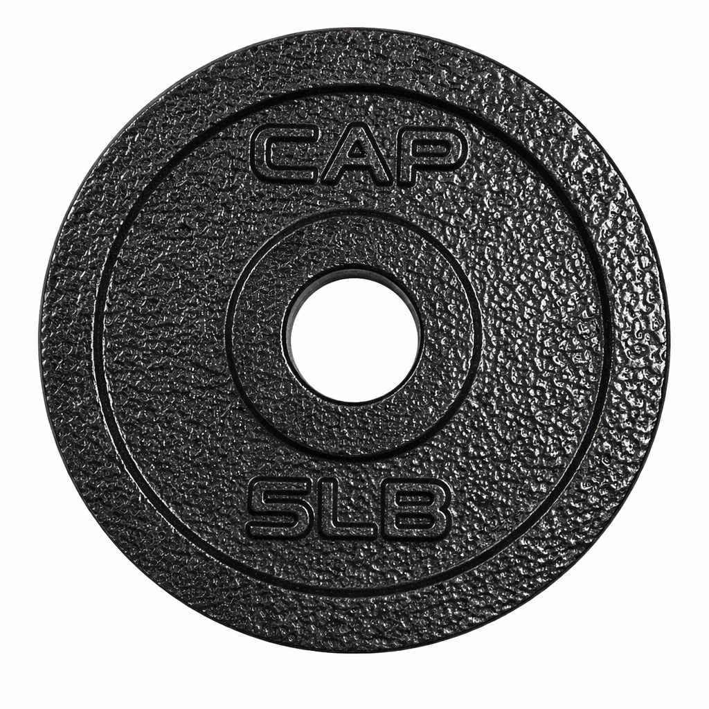 Standard Solid Cast Iron Weight Plates 5LB-for &Dumbbell Handles , 11pcs