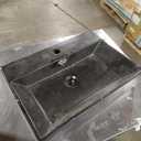 Claire 24" Rectangle Wall-Mount Bathroom Sink in Matte Black