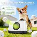 Automatic Dog Ball Launcher, Auto & Manual Dual Mode Dog Ball Thrower, Interactive Dog Toy for Boredom & Brain Stimulation with 4 ETPU Balls, Indoor Outdoor Use for All Breeds
