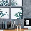 Ctosree Acrylic File Organizer for Desk Vertical 15 Compartments File Sorter Mail Organizer Desktop Countertop Folder Stand Racks for Office Home School Desk(Rectangle,Black)