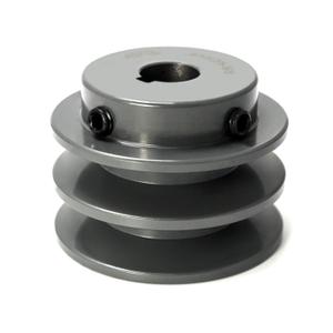 QWORK Double Groove Pulley/Sheave, 2.5"OD 5/8"Bore,AK Fixed Bore Pulley, for A, 3L & 4L (A & AX) V-Belts, Cast Iron, 2AK25-5/8 QWORK Double Groove Pulley/Sheave, 2.5"OD 5/8"Bore,AK Fixed Bore Pulley, for A, 3L & 4L (A & AX) V-Belts, Cast Iron, 2AK25-5/8