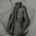 MIULEE 2 Panels Velvet Curtains Solid Soft Grommet Grey Curtains Blackout Thermal Insulated Soundproof Room Darkening Curtains/Drapes/Panels for Living Room Bedroom 52 x 90 Inch