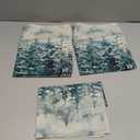 Artoid Mode Xmas Trees Winter Placemats Set of 4, 12x18 Inch Seasonal Blue Christmas Table Mats for Party Kitchen Dining Decoration