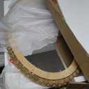 Rattan Wall Mirror - Boho Handmade Wicker Mirror Rustic Farmhouse Mirrors for Bathroom Entryway Wall Decor, 20" x 30", Oval