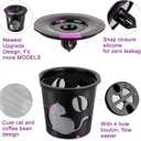 Reusable K Cups for K-Mini/K-Duo/K-Express, 2 Pack K Cup Reusable Coffee Pods for K-eurig, BPA Free Refillable Single K Cups for K-eurig 1.0 & 2.0 Series