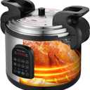 17.8QT Commercial Electric Pressure Cooker stainless steel Pressure Cooker | 24-hour Presetting |12 in 1 slow cooker with temperature control | LED Multifunction Food Warmer with nonstick pot