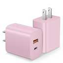 USB C Charger Block, iPhone 16 Charger Block Fast Charging Dual Port PD Power Adapter for iPhone 16/16 Pro/16 Pro Max/16 Plus/15/14/13/12/11, XS/X, iPad, Google Pixel, Samsung Galaxy