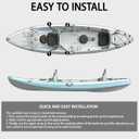 NEW-Vi Universal Deluxe Detachable Kayak Seat Paddle Board Seat Canoe Seat Kayak Seats with Back Support, 4 Adjustable Straps High Back Support, Form-Fitting for Kayaks SUP Fishing Boat Rowboat