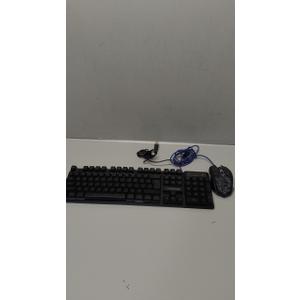 RGB Gaming Keyboard and Breathing Mouse Combo, Adjustable Breathing Backlit Mechanical Feeling Keyboard with 4 Colors 4800DPI Backlight Mouse for PC Laptop Computer Game and Work