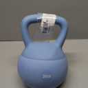 Fitvids Soft Kettlebells - Sea and Iron Sand Filled Weights for Women and Men - Color Coded Soft Vinyl Kettlebells, 20LB